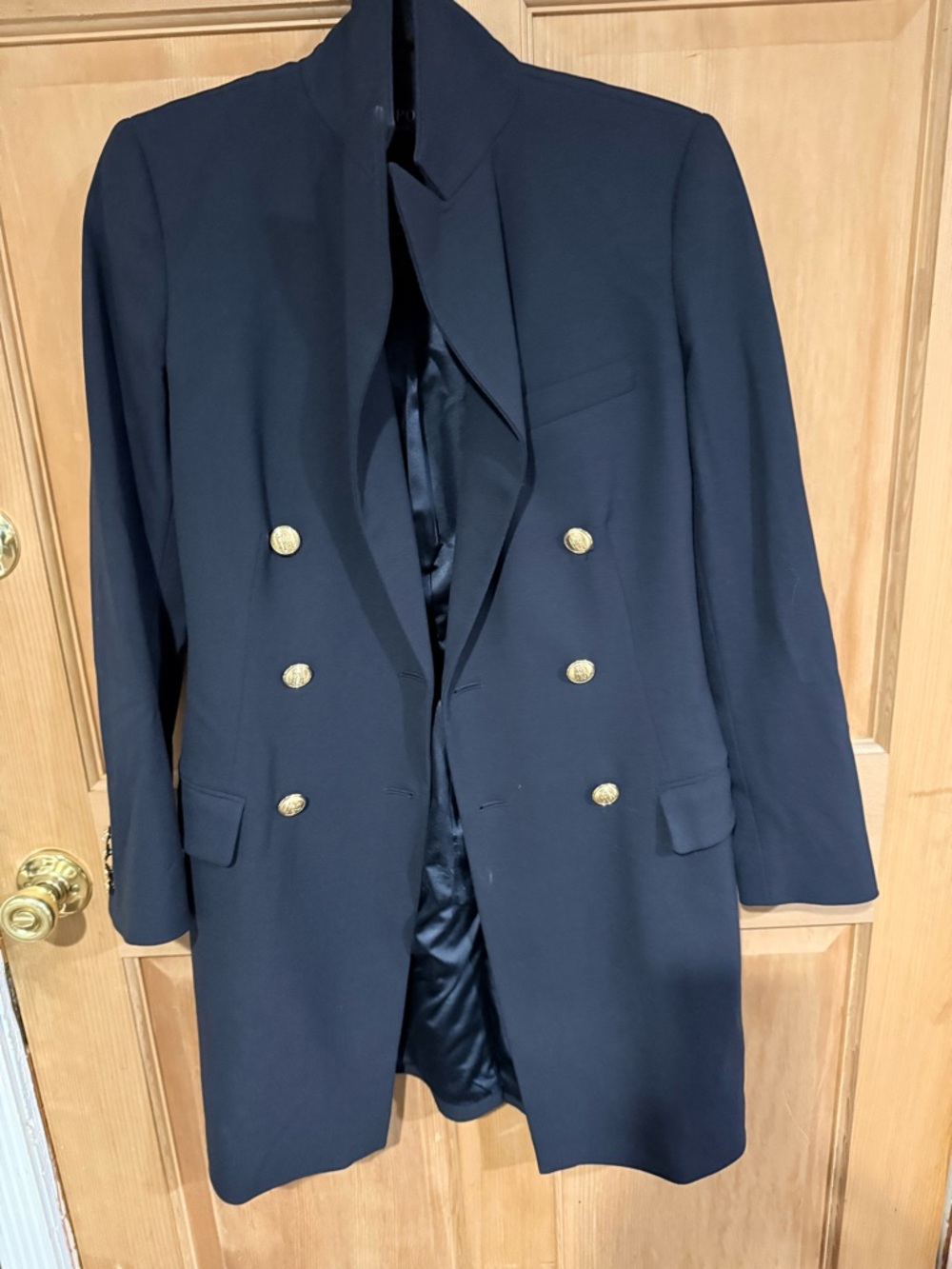 Polo by Ralph Lauren Navy Double-Breasted Blazer, women’s size 0 - Picture 3 of 5